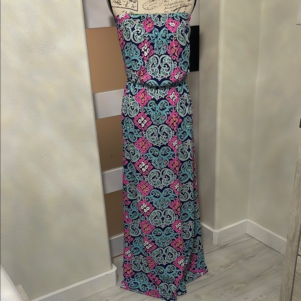 Lilly Pulitzer Marlisa Strapless Maxi Dress NWOT